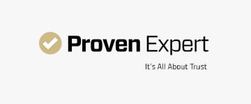 Logo von "Proven Expert" mit dem Firmennamen und dem Untertitel "It's All About Trust"